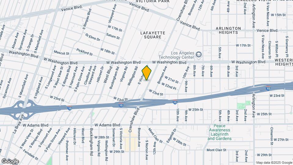 2241 Crenshaw Blvd Mapa y Detalles de la Ubicación