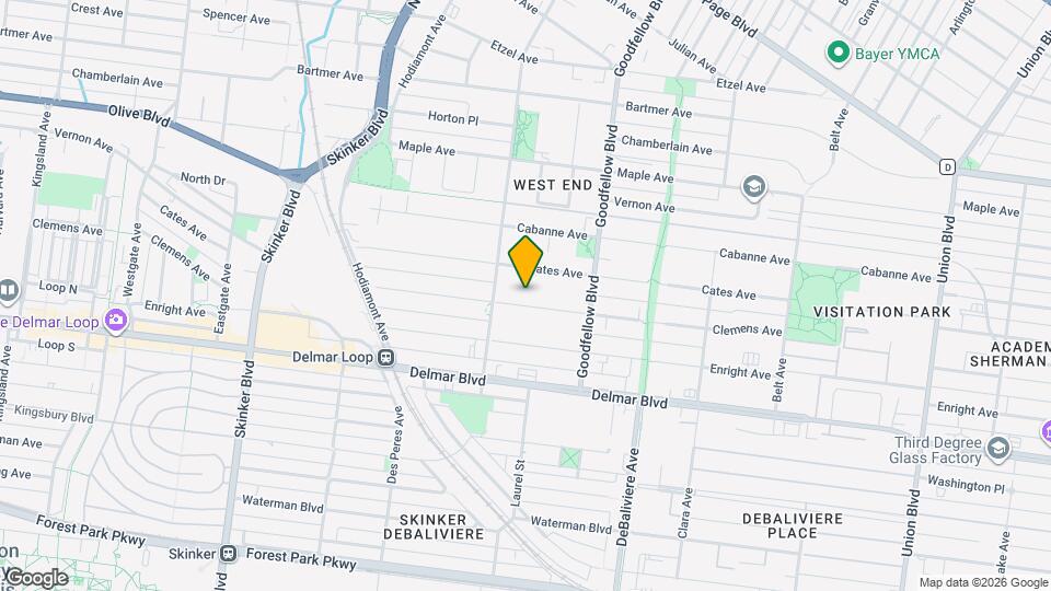 5873 Clemens Ave Map and Location Details