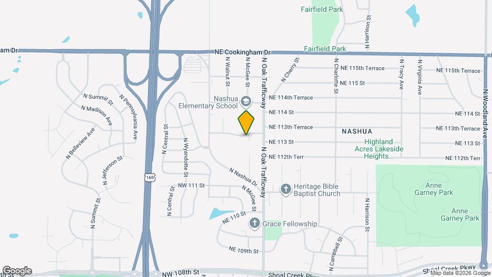 11220 N McGee St Map and Location Details
