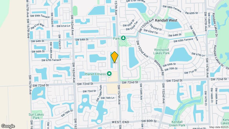 6882 SW 157th Ct Map and Location Details