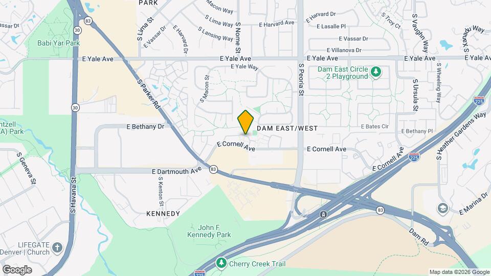 11642 E Cornell Cir Map and Location Details