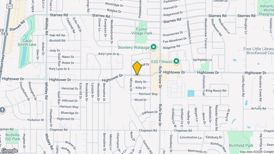 6612 Hightower Dr Map and Location Details