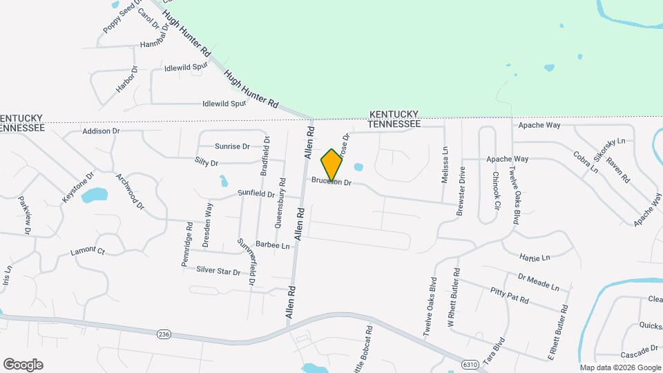 1340 Bruceton Dr Map and Location Details