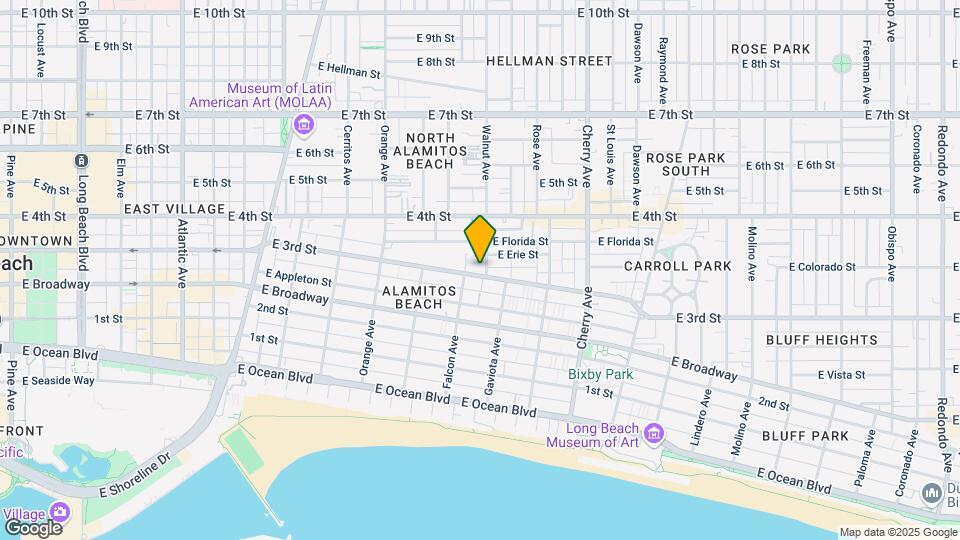 1533 E 3rd St Mapa y Detalles de la Ubicación