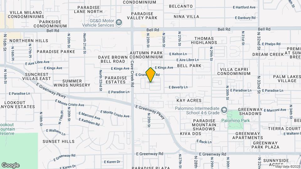 16225 N Cave Creek Rd Map and Location Details