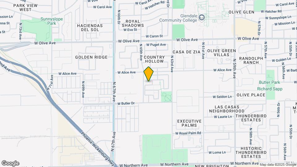 6462 W Diana Ave Map and Location Details