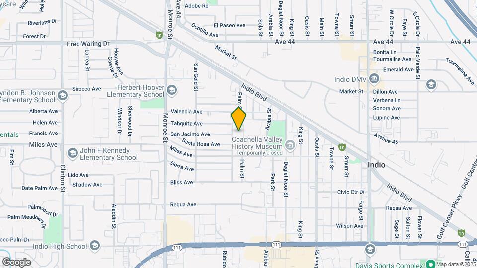 44769 Palm St Map and Location Details