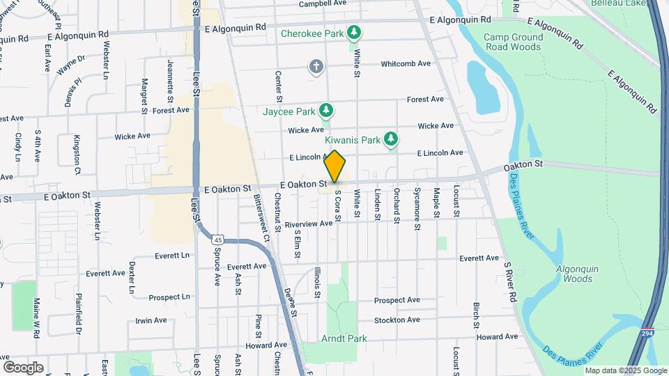 1539 E Oakton St Map and Location Details