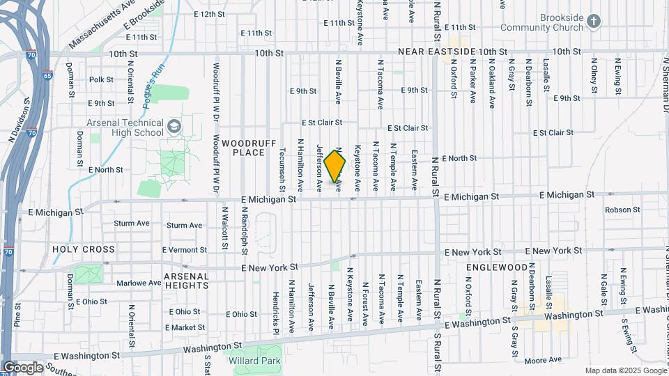 510 N Beville Ave Map and Location Details