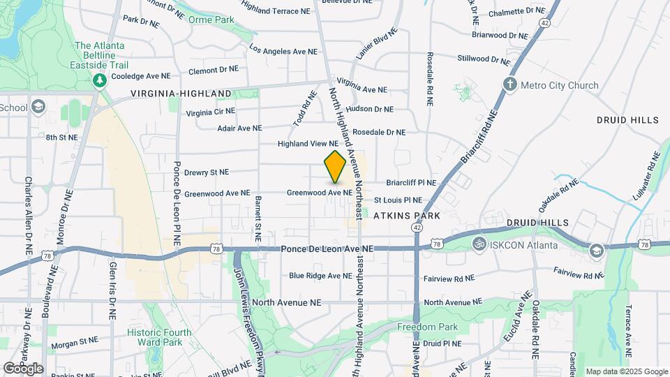 1016 Greenwood Ave Map and Location Details