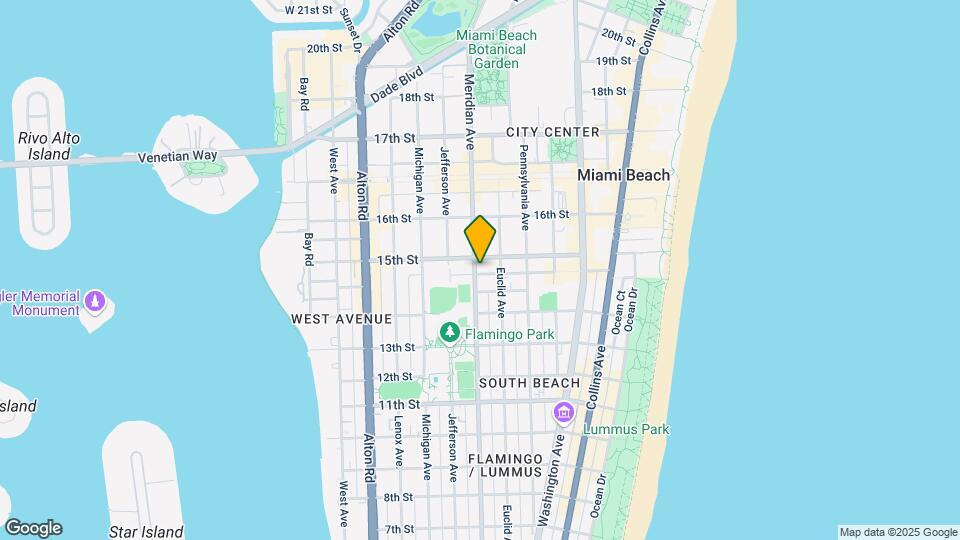 1457 Meridian Ave, Unit # 204 Map and Location Details