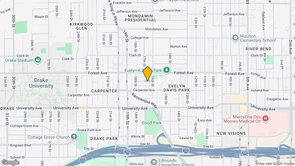 1614 Gillette St Map and Location Details