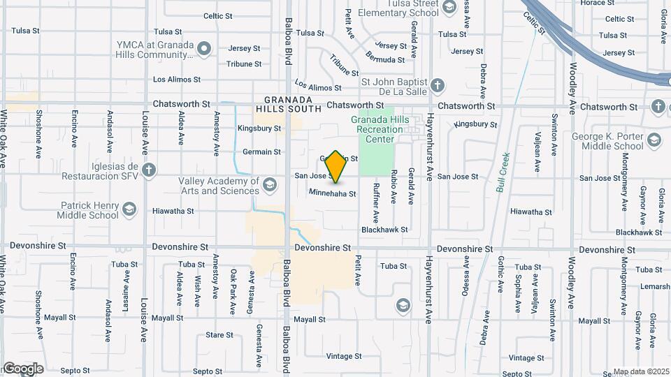 16841 Minnehaha St Map and Location Details