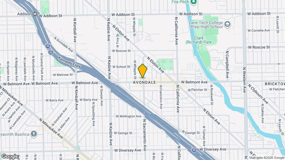 3000 W Belmont Ave Map and Location Details