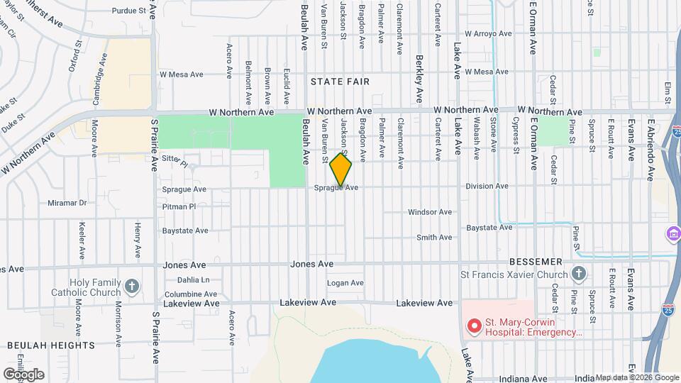 1601 Jackson St Map and Location Details