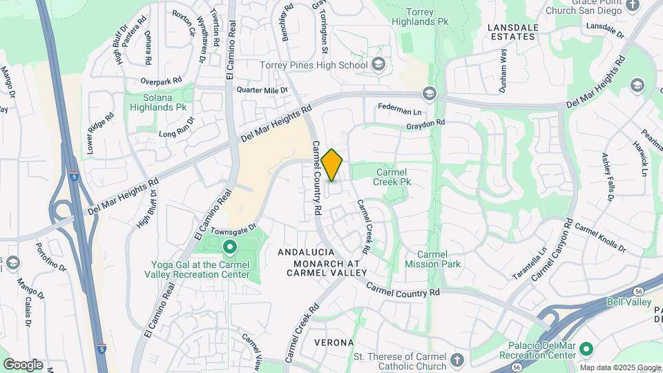 12908 Carmel Creek Rd Map and Location Details