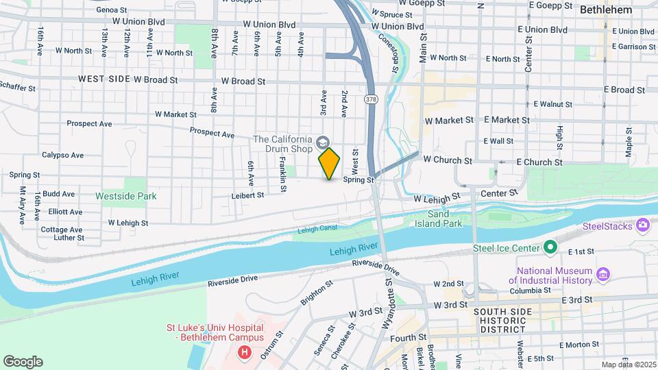 419 Spring St Map and Location Details
