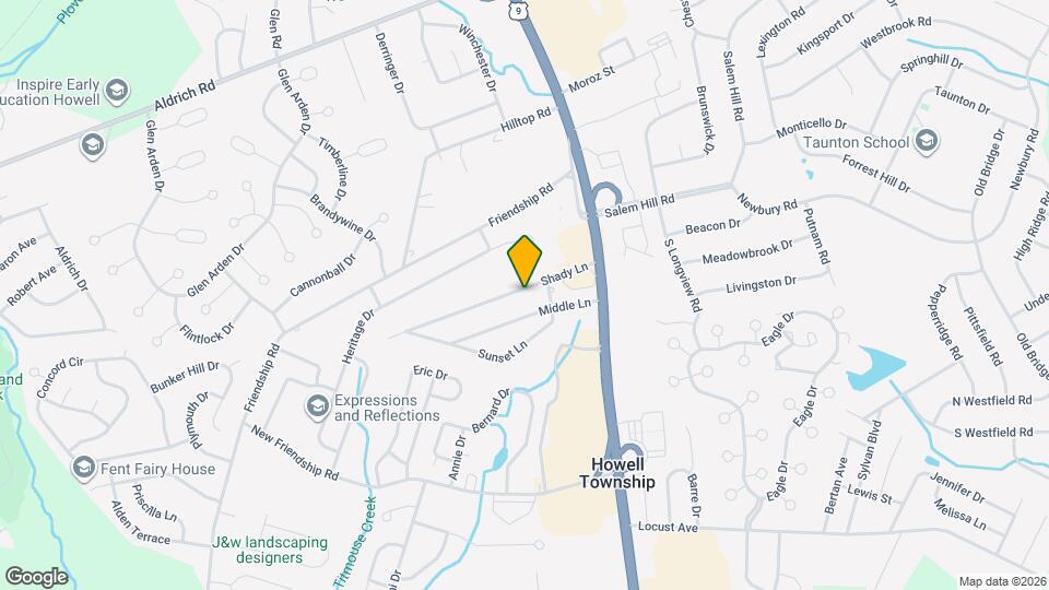 422 Shady Ln Map and Location Details