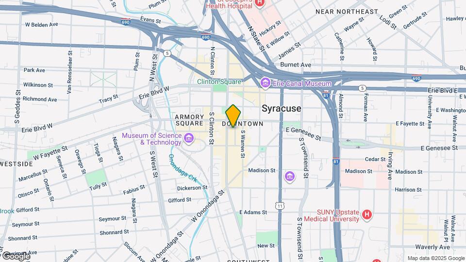 325 S Salina St, Unit Floor 2 Mapa y Detalles de la Ubicación