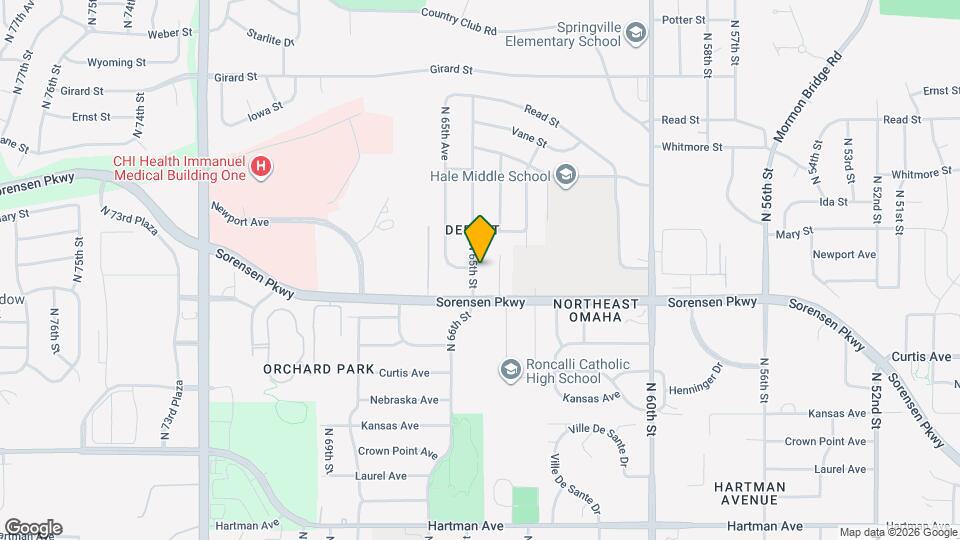 6527 N 65th St Map and Location Details