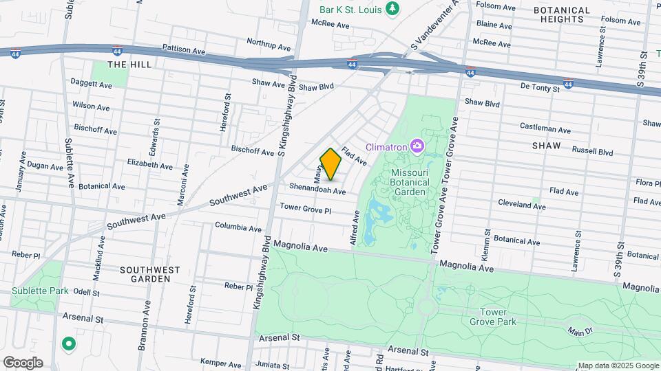 4547 Shenandoah Ave, Unit 1F Map and Location Details