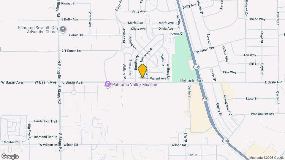 581 Valiant Ave Map and Location Details