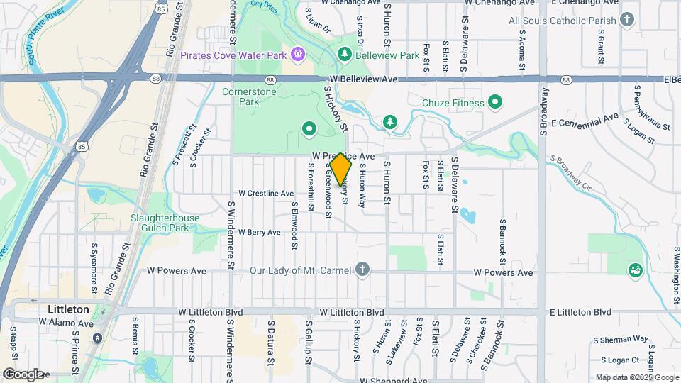 5391 S Hickory St Map and Location Details
