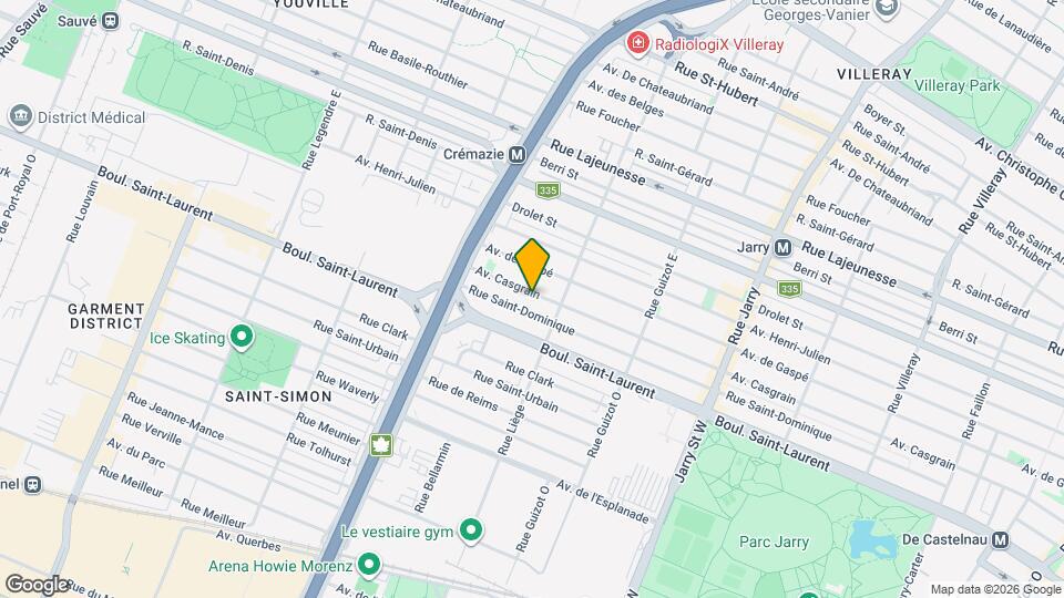 8546 Casgrain Av Map and Location Details