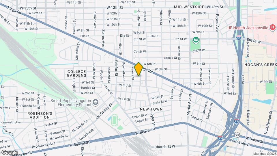 1640 W 4th St Map and Location Details