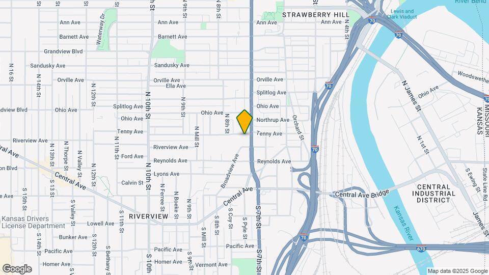 711 Tenny Ave Map and Location Details