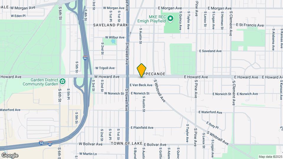 301 E Howard Ave Map and Location Details