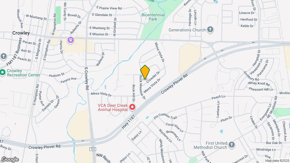 909 Crowder Dr Mapa y Detalles de la Ubicación