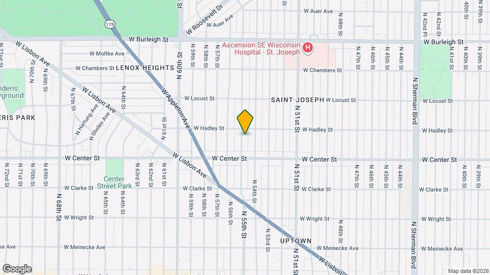 2756 N 55th St Map and Location Details