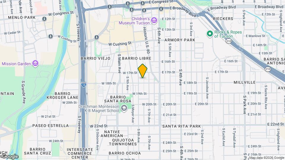 Barrio Viejo Map and Location Details