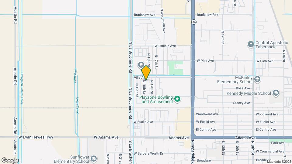 1167 N 18th St Map and Location Details