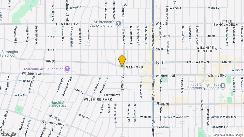 615 S Wilton Pl Map and Location Details