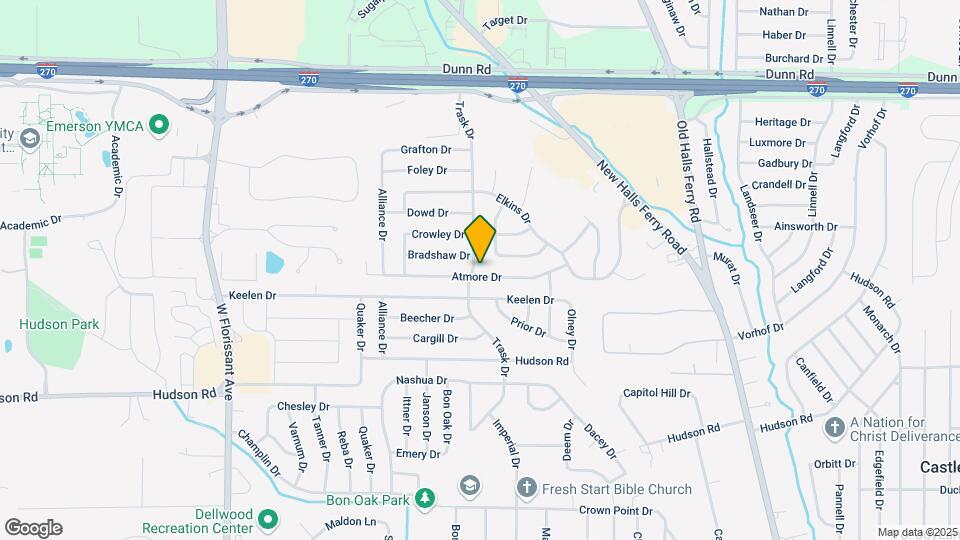 1801 Atmore Dr Map and Location Details
