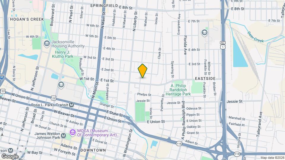 1117 Walnut St Mapa y Detalles de la Ubicación
