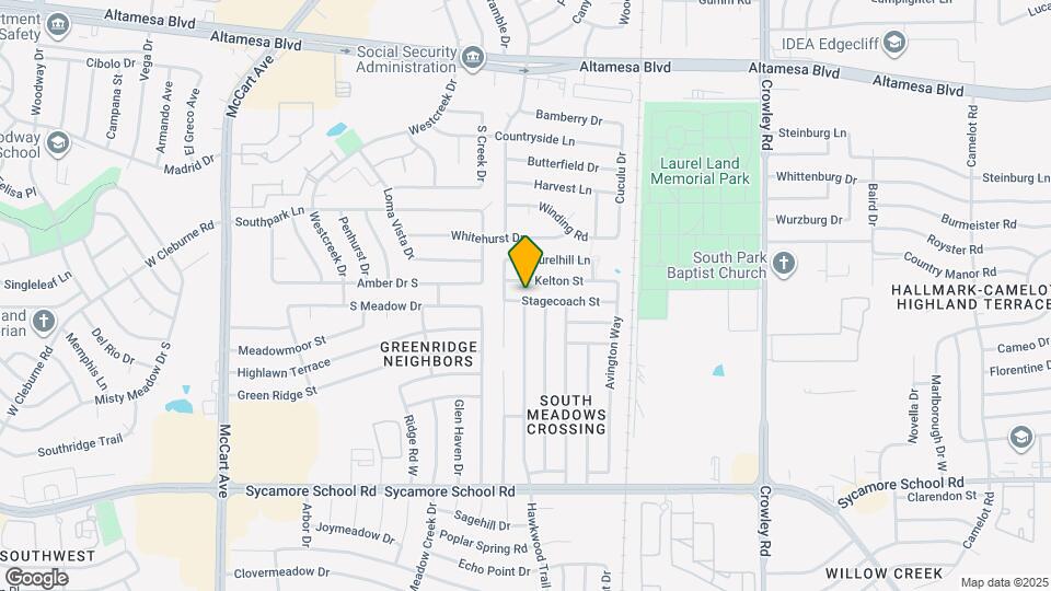 2500 Stagecoach St Map and Location Details