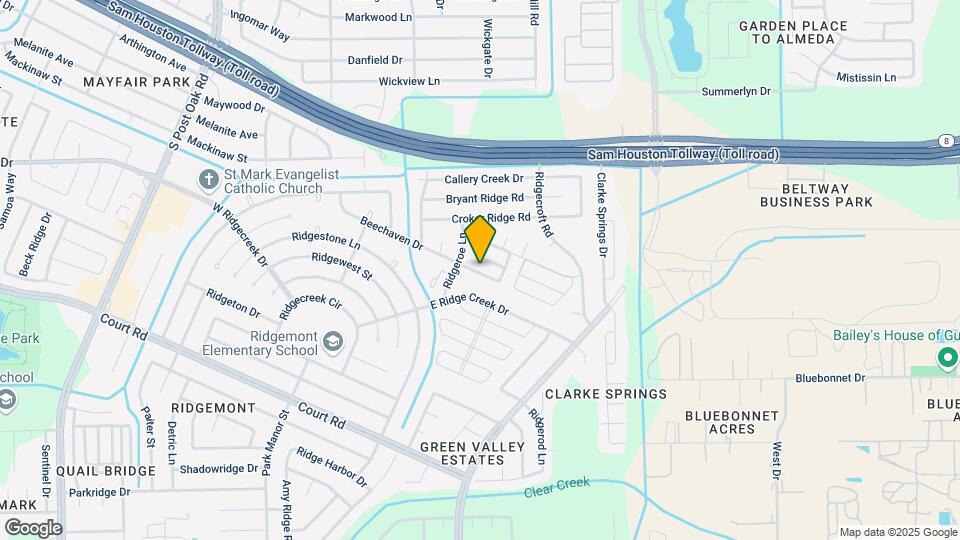 15829 Ridgeroe Ln Map and Location Details