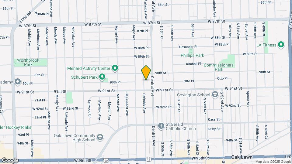 9029 Parkside Ave Map and Location Details