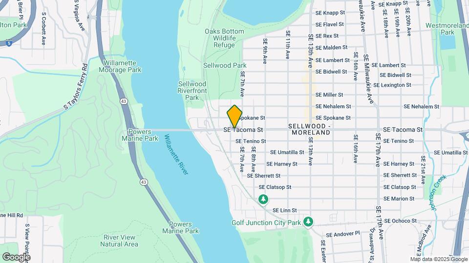 608 SE Tacoma St Mapa y Detalles de la Ubicación