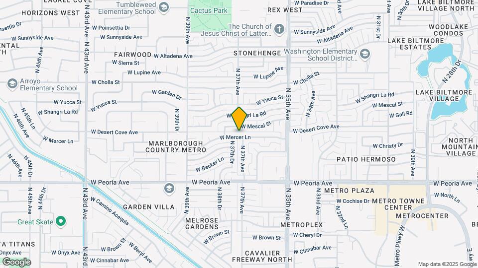 3702 W Mercer Ln Map and Location Details