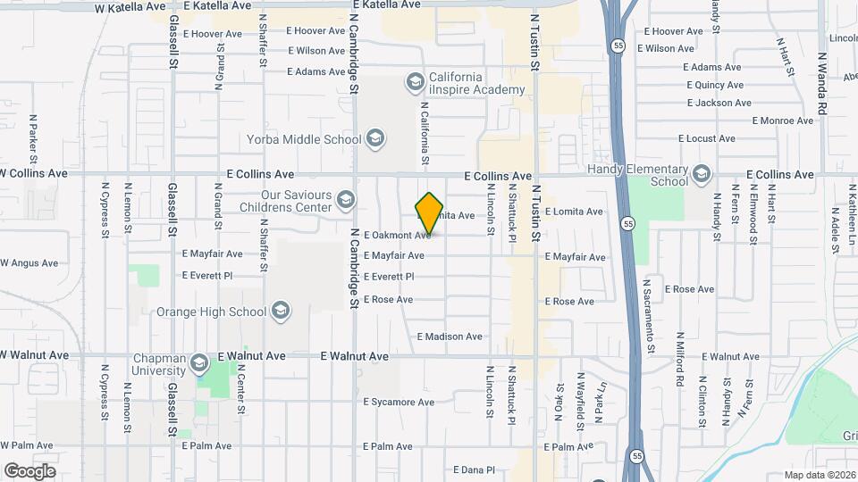 1210 E Oakmont Ave Map and Location Details