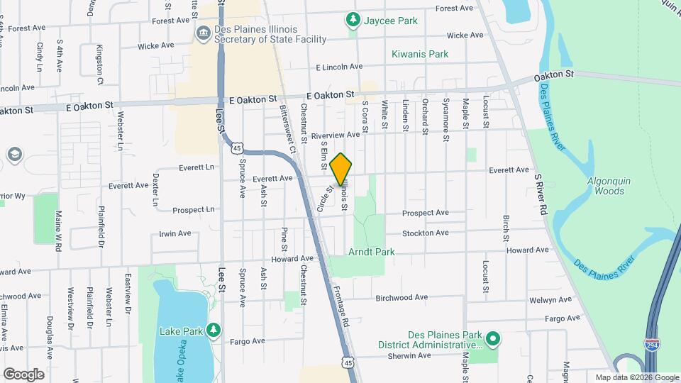 1834 Illinois St Map and Location Details