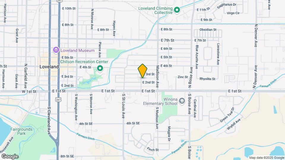 1203 E 2nd St Map and Location Details
