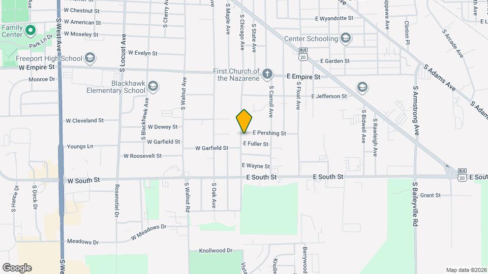 1543 S Chicago Ave Map and Location Details