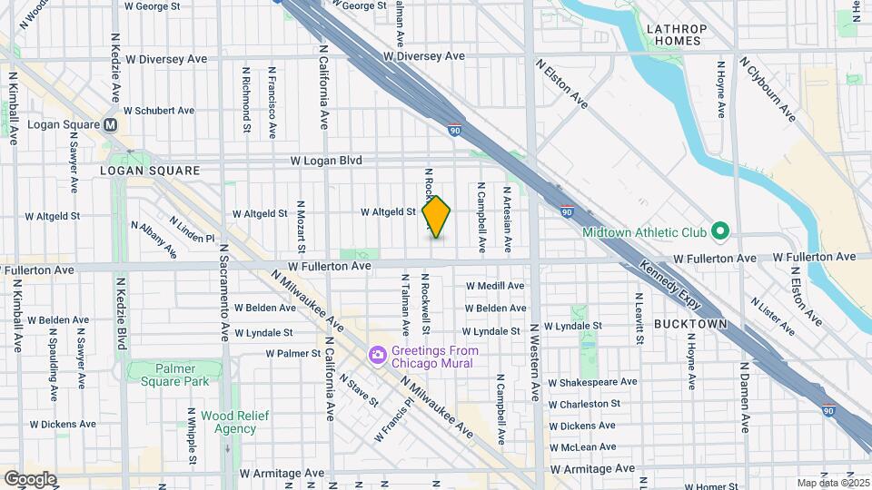 2417 N Rockwell St, Unit A2 Map and Location Details