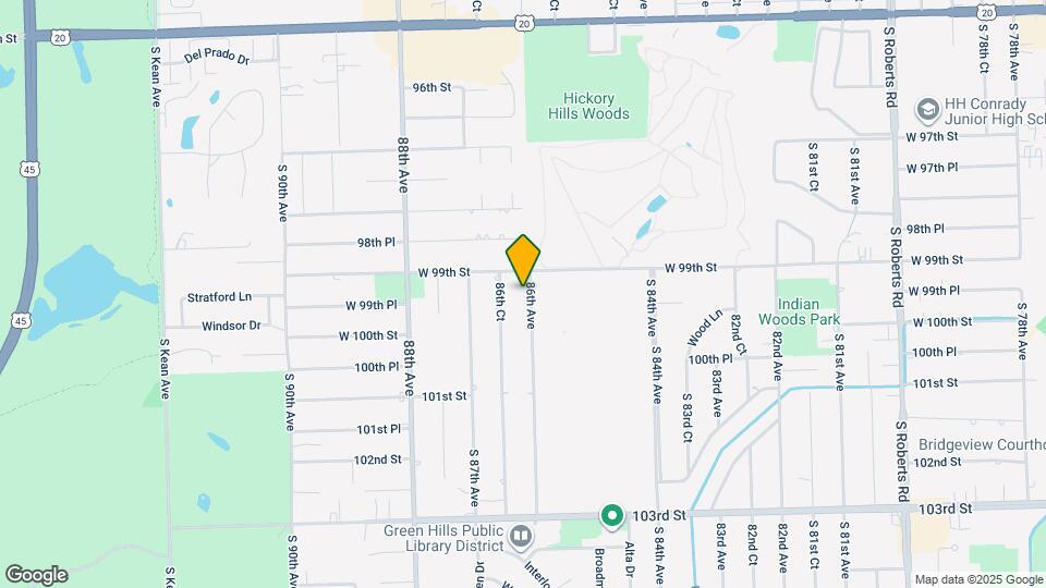 9922 S 86th Ave Map and Location Details
