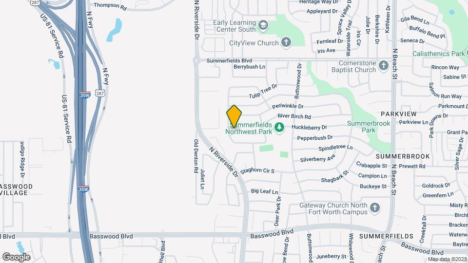 3705 Huckleberry Dr Map and Location Details